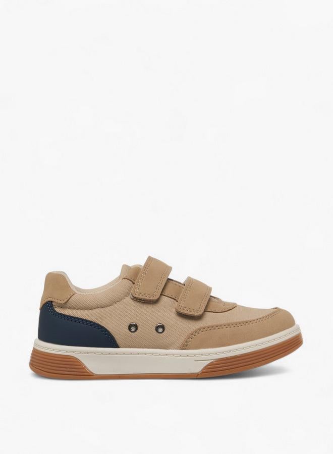 JUNIORS Colourblock Sneakers with Hook and Loop Closure - Image 3