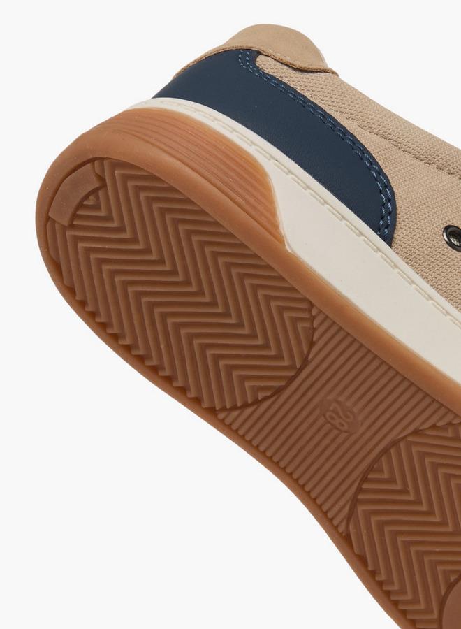 JUNIORS Colourblock Sneakers with Hook and Loop Closure - Image 5