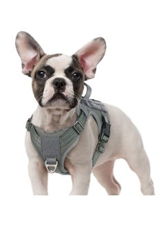 Rabbitgoo Tactical Dog Harness No Pull, Military Dog Vest Harness with Handle & Molle, Easy Control Service Dog Harness for Small Dogs Training Walking, Adjustable Reflective Pet Harness, Dark Grey, S  - Image 1