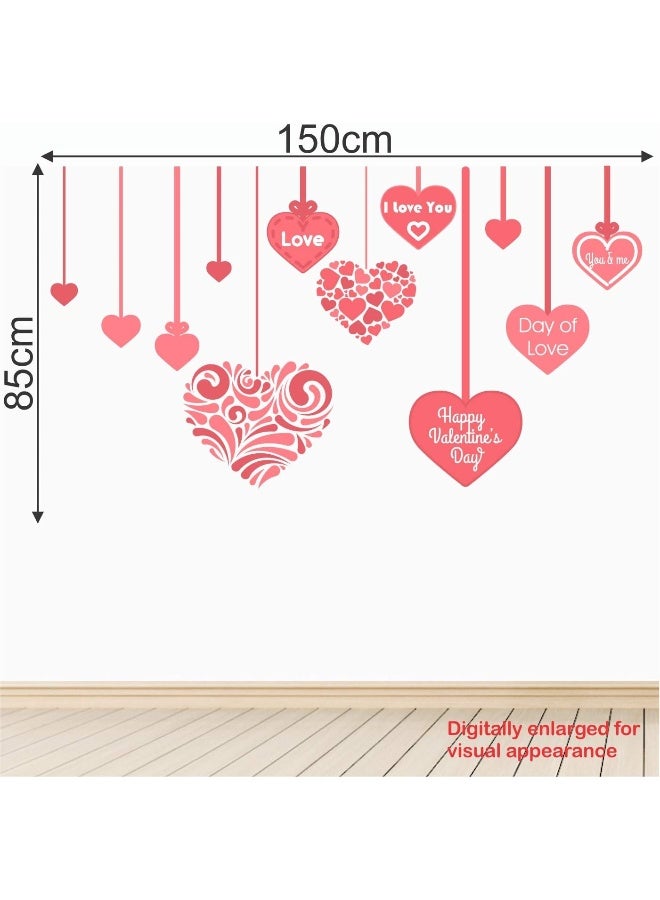 StickMe 'Valentine's Day - Hearts for My Sweet Love - Romantic - Creative - Colorful - Wall Sticker' - Image 3