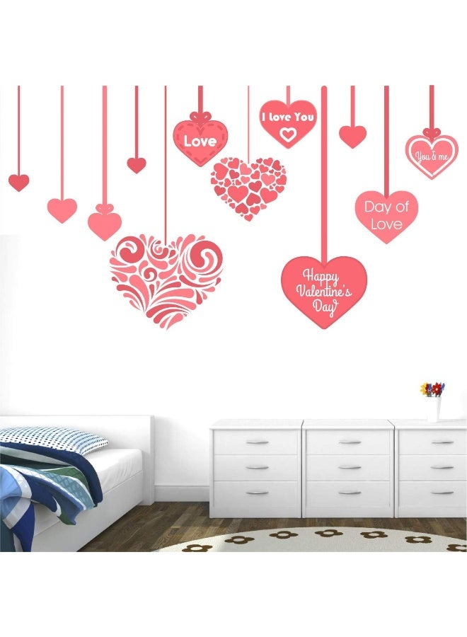 StickMe 'Valentine's Day - Hearts for My Sweet Love - Romantic - Creative - Colorful - Wall Sticker' - Image 2