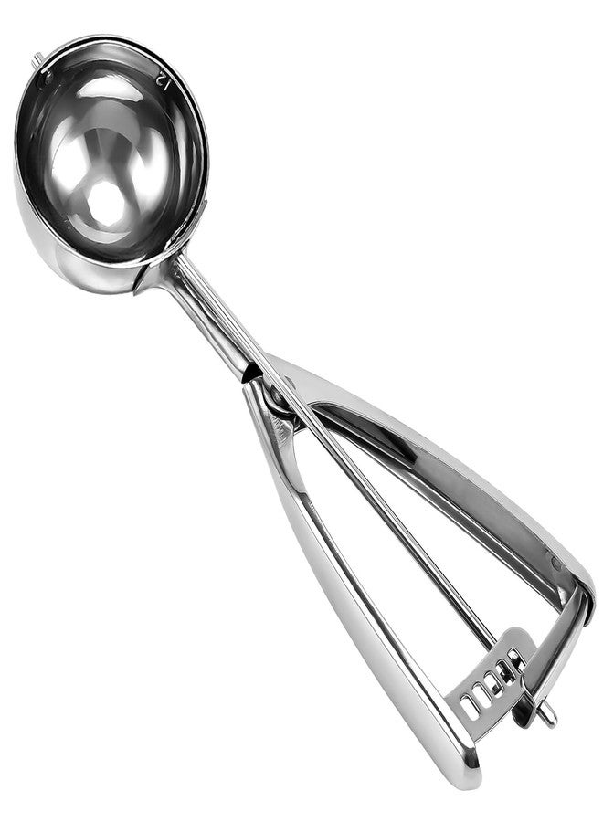 Saebye Large Cookie Scoop, 5.4 Tbsp/ 2.7 OZ, 2.5 inch/ 63MM Ball, 18/8 Stainless Steel Ice Cream Scoop, Cupcake Scoop, Secondary Polishing - Image 1