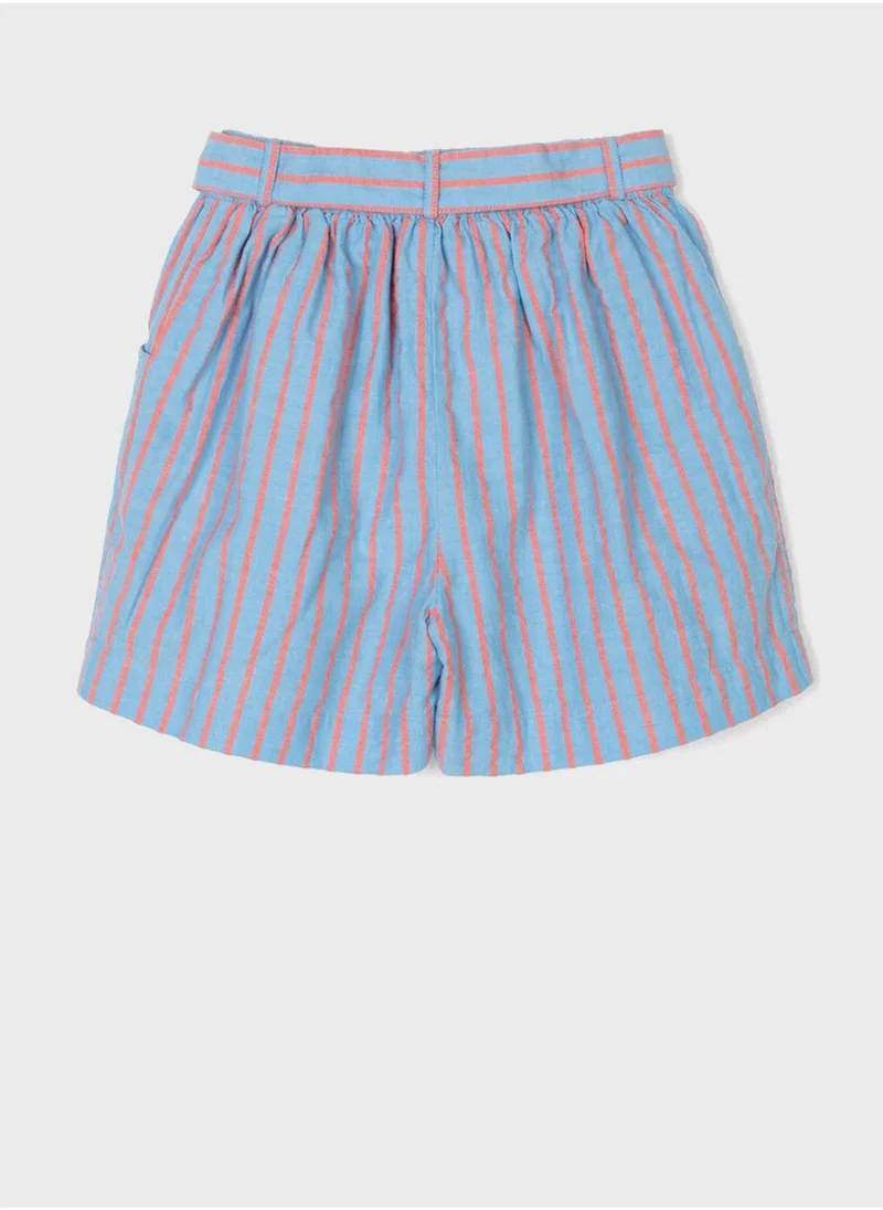 Zippy Kids Striped Knot Detail Shorts