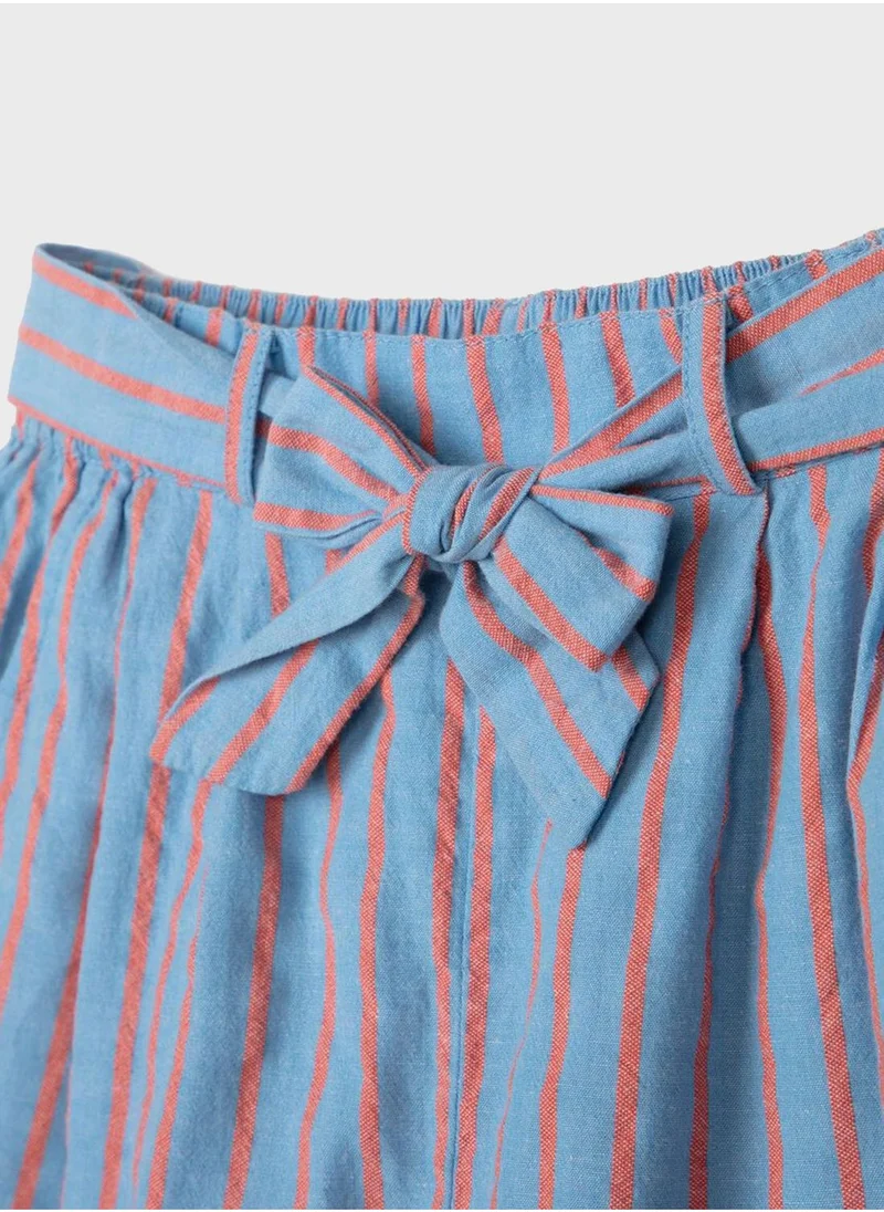 Zippy Kids Striped Knot Detail Shorts
