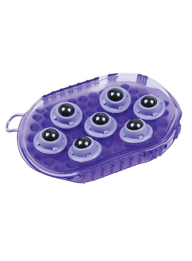 ROMA Rubber Massage Mitt, Purple - Image 1