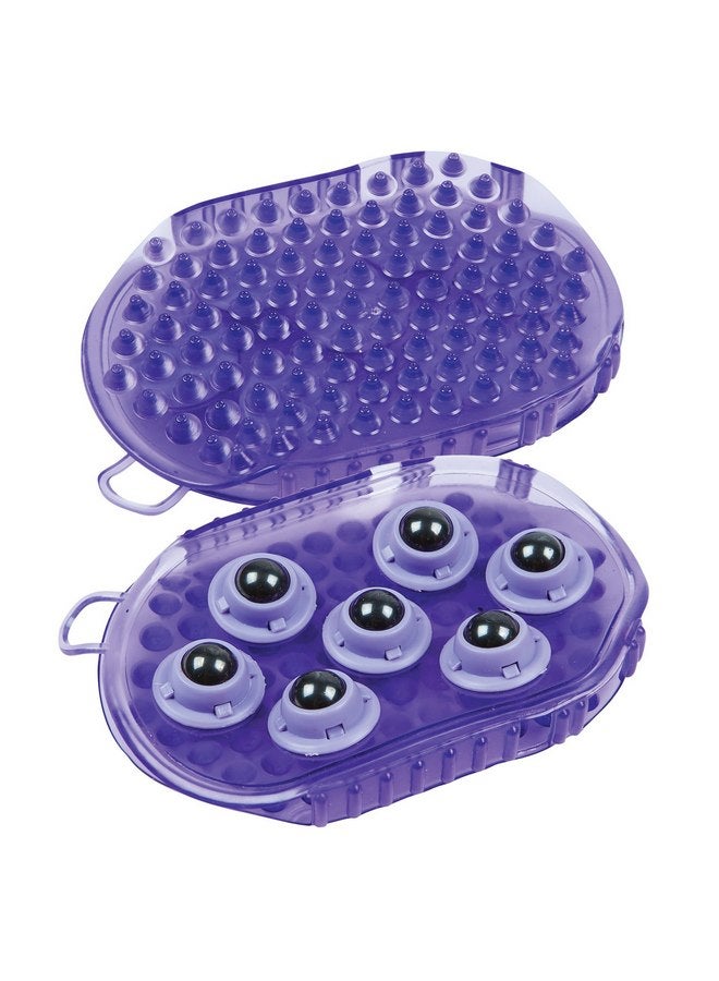 ROMA Rubber Massage Mitt, Purple - Image 2