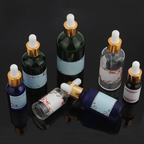 Wisdompro Floral Label Stickers, 192 Pcs Self Adhesive Gift Tag Stickers Blank Write on Label for Essential Oil Bottles, Jars and Food Containers - 2.5 x 1.2 inch - Image 5