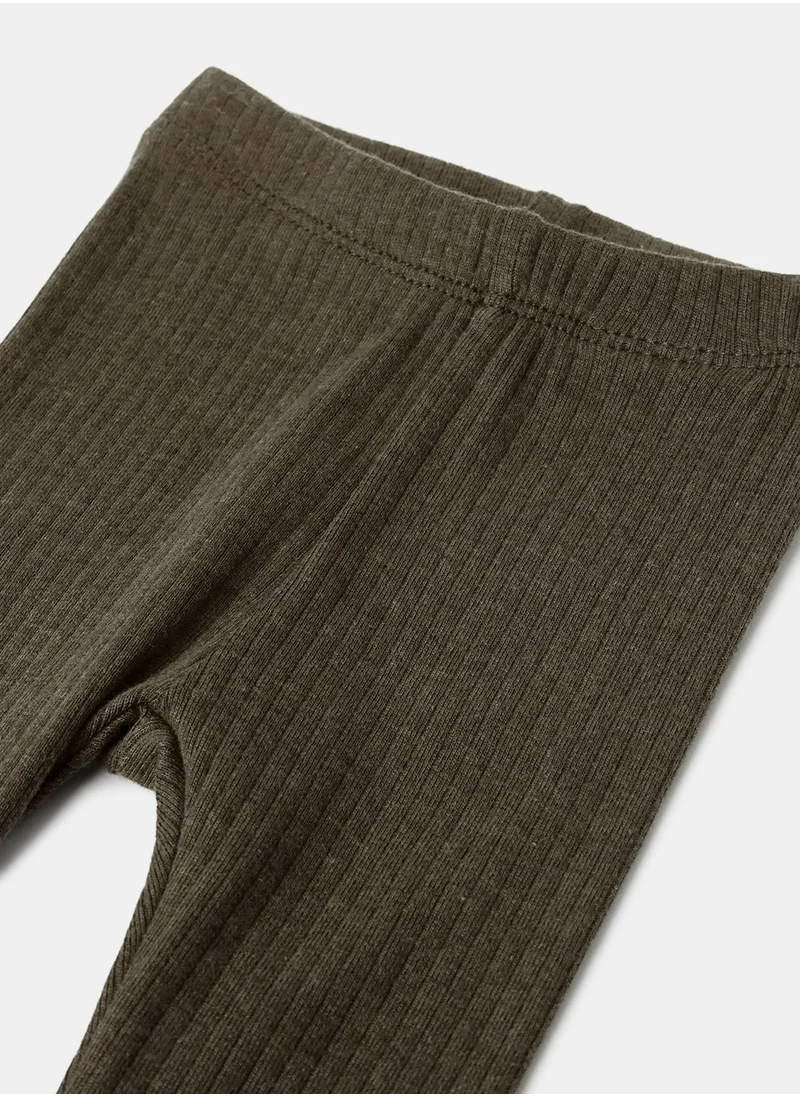 نيم ات Boys Organic Ribbed Leggings