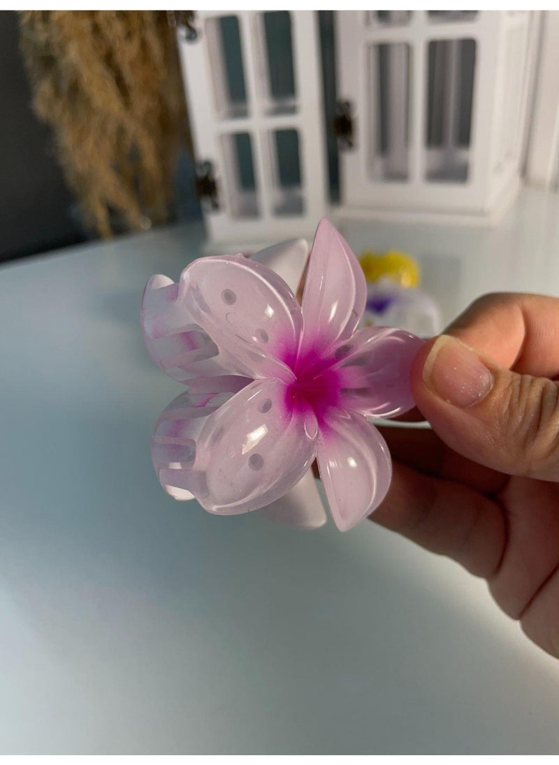 Şubu Tasarım Branch Design Lotus Flower Figured Latch Clasp Pink SBT1720  - Image 1