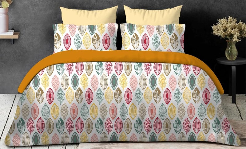 RRC RRC Super Soft Cotton Printed King Bedsheet with Pillow Covers160TC Premium Flat Bed Sheet 108X108Inches King Size Bedsheet  - Image 5
