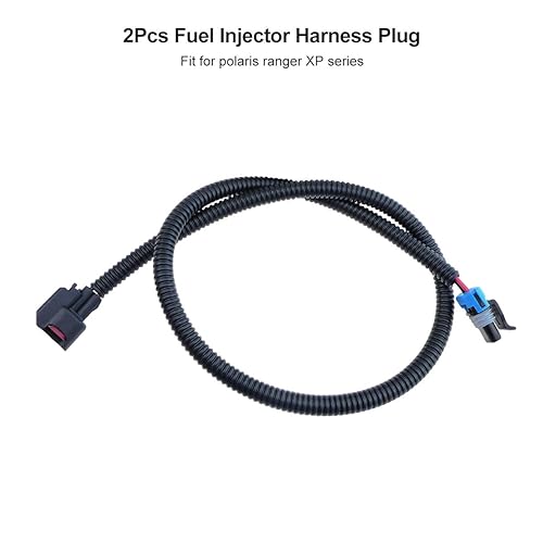 TIKSCIENCE 2Pcs Fuel Injector Harness Plug, Fit for Polaris Ranger XP 800 2012-2013 Polaris Ranger RZR Crew 800 2011-2014 Polaris Ranger 800 2011-2017,PTO Left Side and MAG Right Side -Black and Gray - Image 2