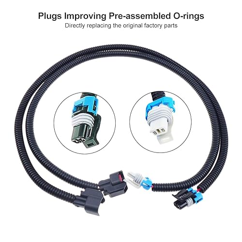 TIKSCIENCE 2Pcs Fuel Injector Harness Plug, Fit for Polaris Ranger XP 800 2012-2013 Polaris Ranger RZR Crew 800 2011-2014 Polaris Ranger 800 2011-2017,PTO Left Side and MAG Right Side -Black and Gray - Image 4