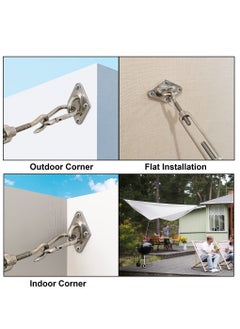 KASTWAVE Shade Sail Hardware Kit 6 inch for Triangle Rectangle Sun Shade Sail Installation, 304 Grade Stainless for Garden Outdoors, 80 Pcs  - Image 4