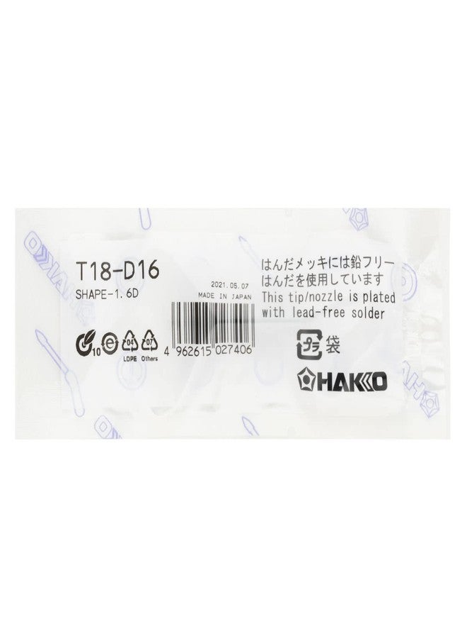 Hakko T18D16P Tip for Fx-888 Station, 1.6mm - Image 2