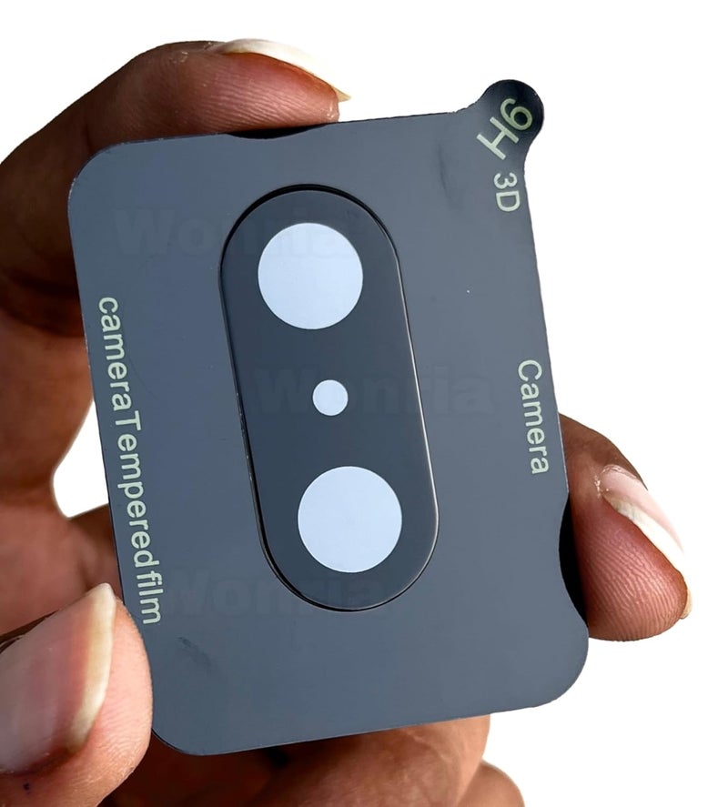 WonRia ® حزمة 1 - واقي زجاج الكاميرا الخلفية لهاتف OnePlus Nord CE 5 5G [3D بريميوم] - أسود - Image 1