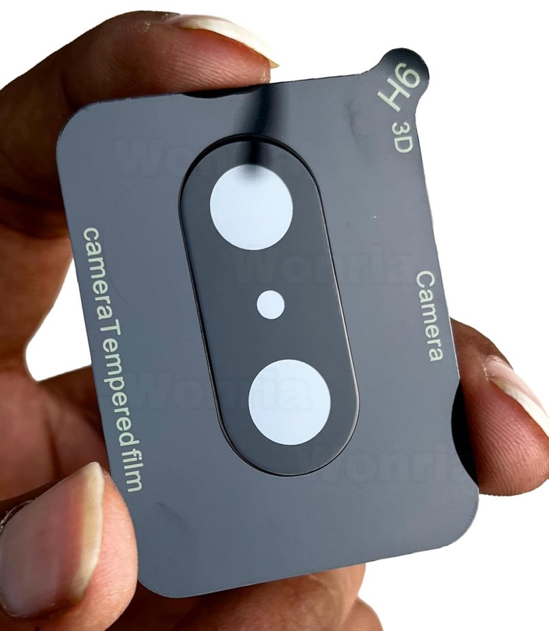 WonRia ® حزمة 1 - واقي زجاج الكاميرا الخلفية لهاتف OnePlus Nord CE 5 5G [3D بريميوم] - أسود - Image 2