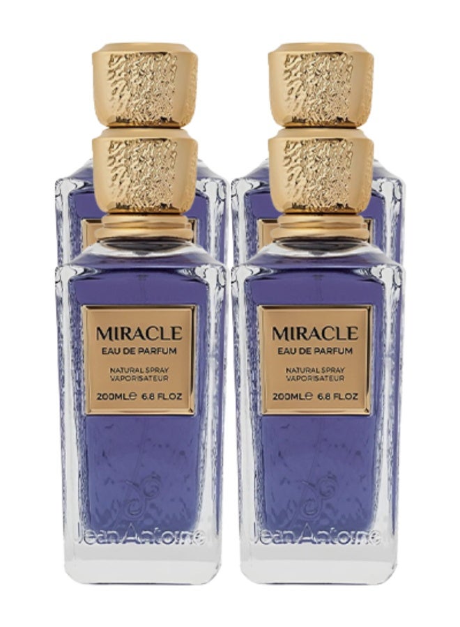 جين أنطون 4 قطع عطر ميراكل للجنسين 200 مل - Image 1
