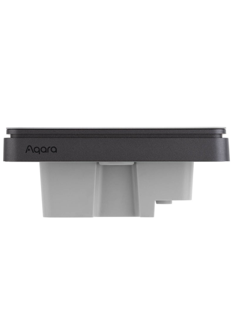 Aqara - Smart Wall Light Switch Z1 Pro Double Rocker,Apple Siri and Google Smart Home Support,Matter and Zigbee 3.0,Support Neutral and Non-Neutral,Black - Image 1