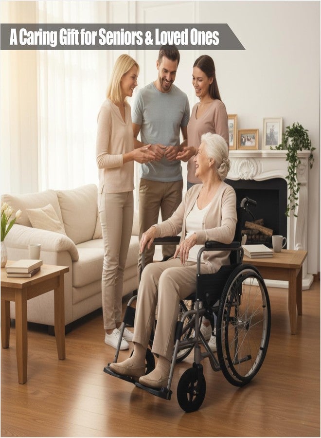 MESINURS أغطية عجلات الكراسي المتحركة مقاس 8 بوصات، أكمام أمامية مانعة للانزلاق، تحمي الأرضيات والسجاد، ملحقات استبدال الكراسي المتحركة، قطعتان - Image 5