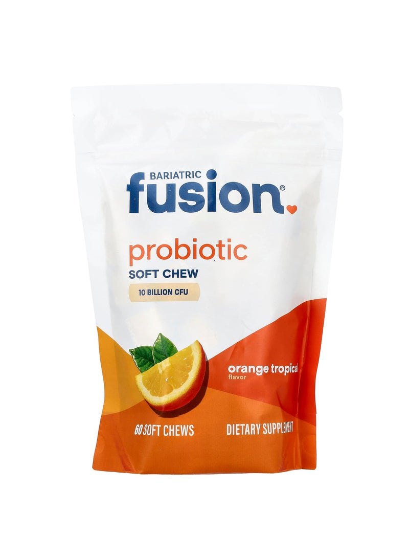 Probiotic Soft Chew, Orange Tropical, 60 Soft Chews