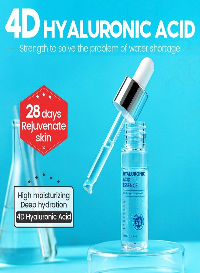 Grospe Hyaluronic Acid Serum，4D Hyaluronic Acid High Moisturizing Deep Hydration Essence，Moisturizes Skin, Strengthens Skin Barrier, Reduces Wrinkles and Fine Lines, Suitable for All Skin Types，0.5 Fl Oz - Image 2