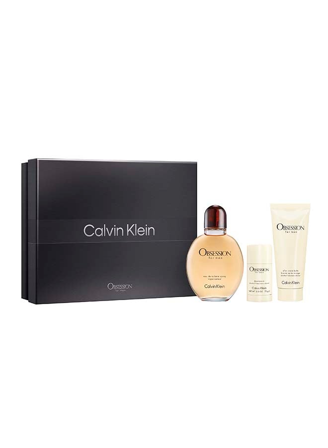 CALVIN KLEIN Obsession Eau De Toilette For Men Trio Gift Set - Image 2