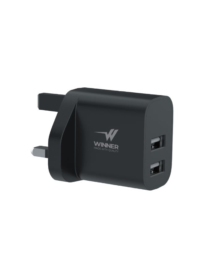 WE WINNER Winner Wall Charger Jan 12 Watts USB + Type-C - Image 1