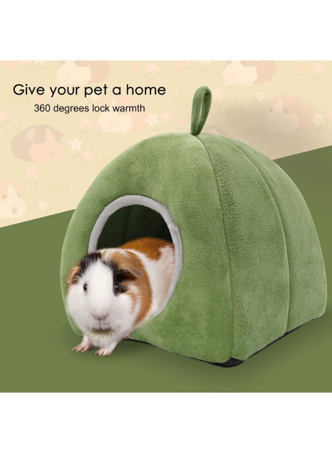 Meetion سرير خنازير غينيا 2 عبوة - ملحقات قفص قابلة للغسل سرير مخبأ للحيوانات الصغيرة مثل خنازير غينيا، تشينشيلا، هامستر، قنافذ - Image 5