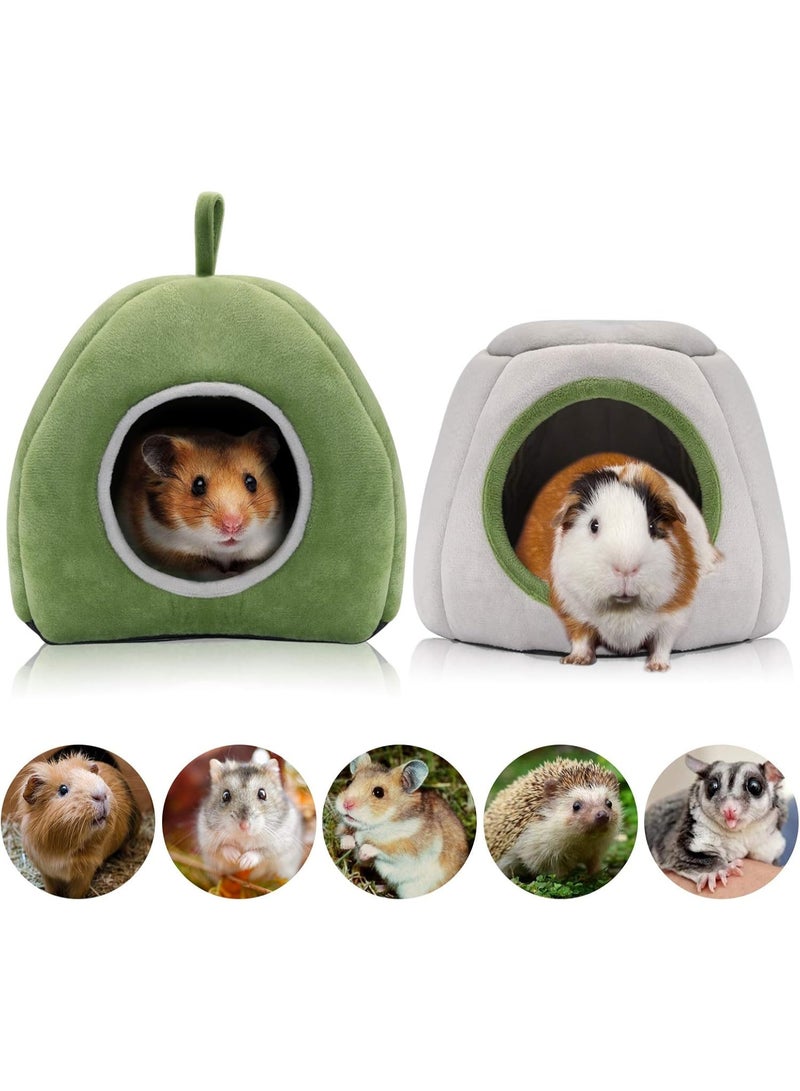 Meetion سرير خنازير غينيا 2 عبوة - ملحقات قفص قابلة للغسل سرير مخبأ للحيوانات الصغيرة مثل خنازير غينيا، تشينشيلا، هامستر، قنافذ - Image 1