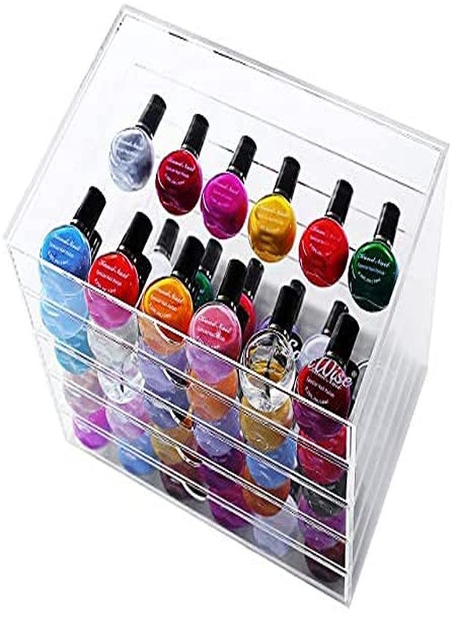 SHARMA PLASTICS Acrylic 5- Tier Vanity Cosmetic Makeup Organizer, Makeup Holder, Bathroom Organizer(Clear) - Image 3