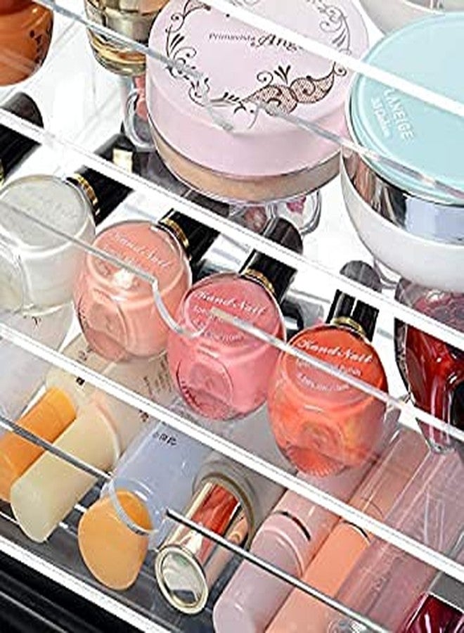 SHARMA PLASTICS Acrylic 5- Tier Vanity Cosmetic Makeup Organizer, Makeup Holder, Bathroom Organizer(Clear) - Image 4