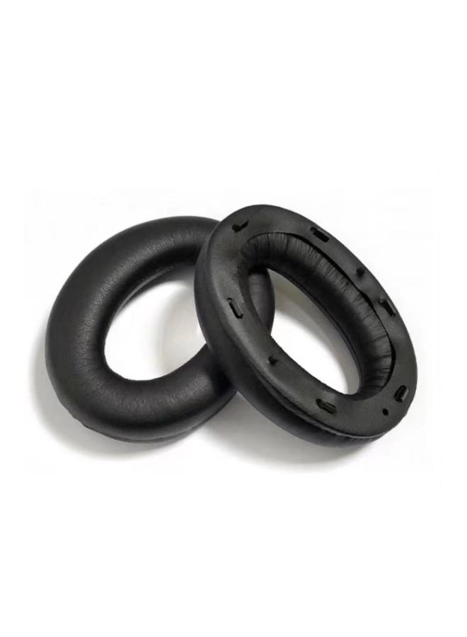 For Sony MDR-1000X WH-1000XM2 XM3 XM4 Earmuffs Earmuffs Earphone Cover Sponge Pullover Beam-Color:1000XM2 Black Protein Earmuffs [single With Glue/cotton Pad]  - Image 1