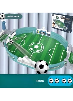 SARAQITA Desktop Foosball Interactive Game 2 Player - Tabletop Football Soccer Pinball for Indoor Game Room - Competitive Board Game Football Field Toys (With 4 Balls)  - Image 1