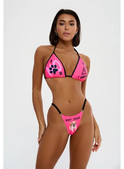 Bona Fide Bona Fide Sexy Halter Bikinis for Women - Two-Piece Women's Triangle Bikini with Tie Two Sides Bottom - Soft, Teen Swimsuit