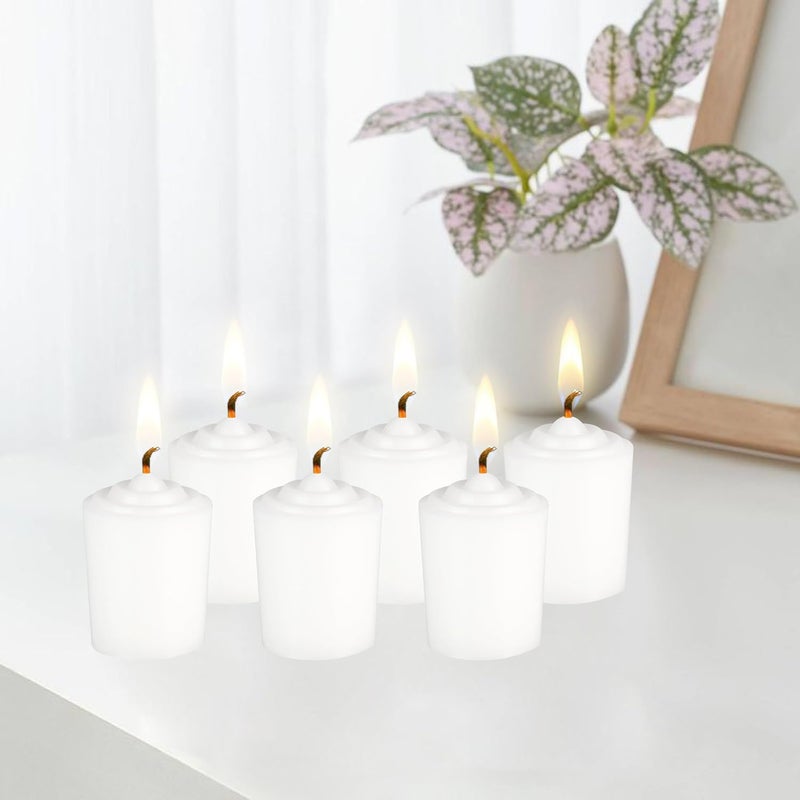 SRG White Unscented 15 Hours Votive Candles - Image 3