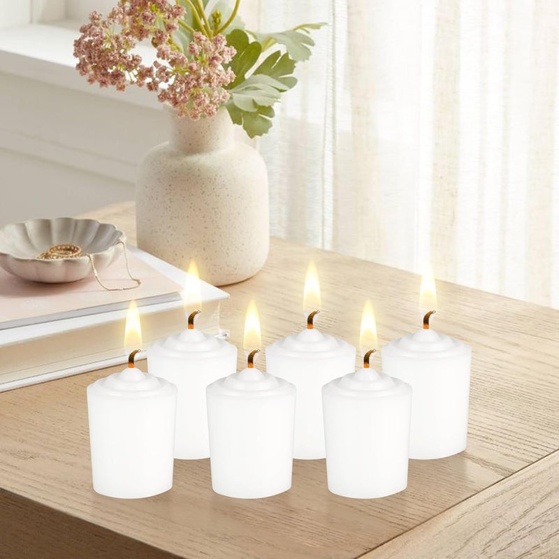 SRG White Unscented 15 Hours Votive Candles - Image 2