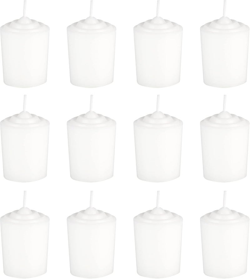 SRG White Unscented 15 Hours Votive Candles - Image 1