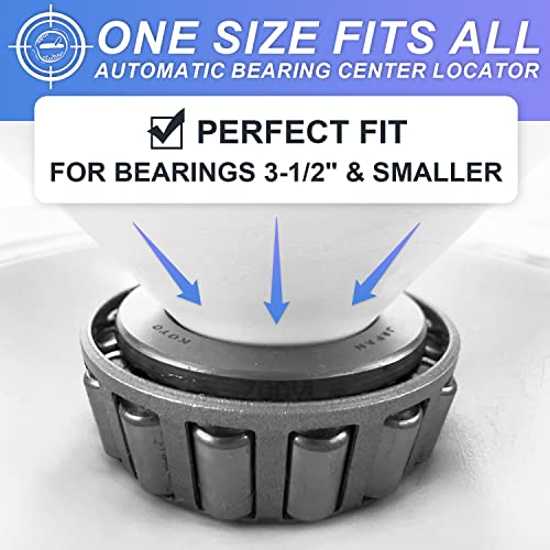 ZOOYL Rotation Handle Bearing Packer Tool - Inject Grease Safely, Easily, Effortlessly - Wheel Grease Packer With 50-Inch Drop Protection and Automatic Center Locator - Image 5