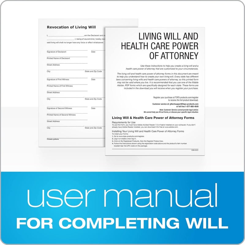 Adams Living Will & Health Care Power of Attorney Forms Kit with Manual & Planning Guide, Includes CD - Image 3