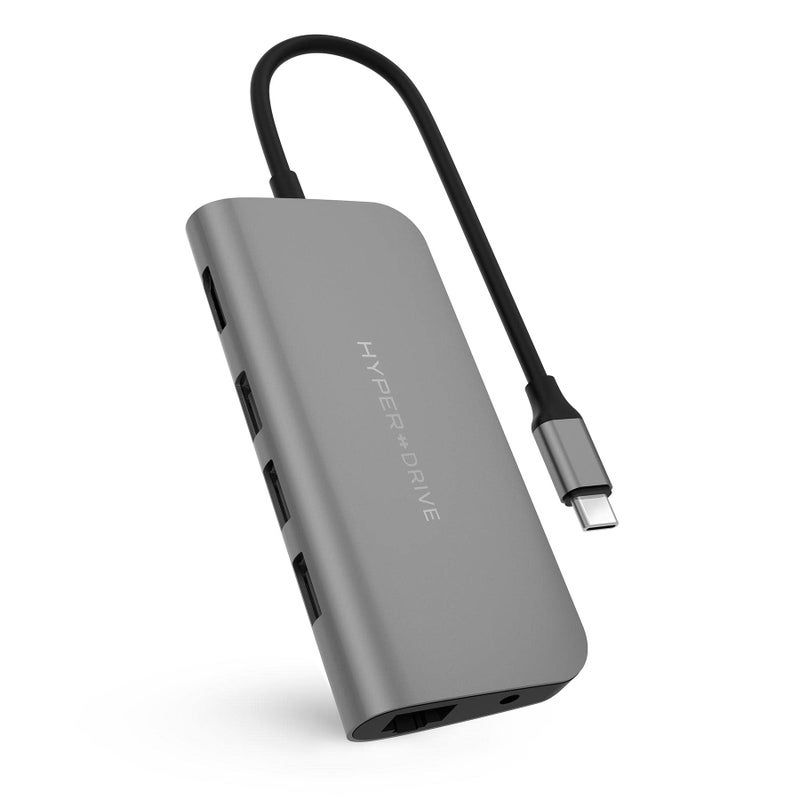 Hyperdrive Power 9-in-1 USB C HUB Space Grey - Image 1
