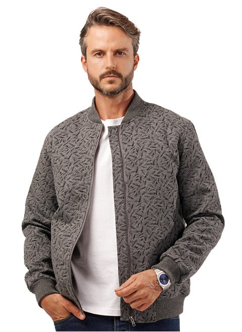 Men's Milton Baseball Collar Jacket -  Faro Lined- Gray