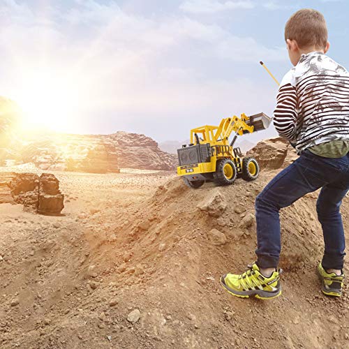 Top Race Remote Control Dump Truck - 5-Channel Electric Radio Control Construction Vehicles - Realistic Toy with Lights and Sounds for Kids 5 Up - Car Truck for Indoor, Outdoor (Plastic) - Image 5