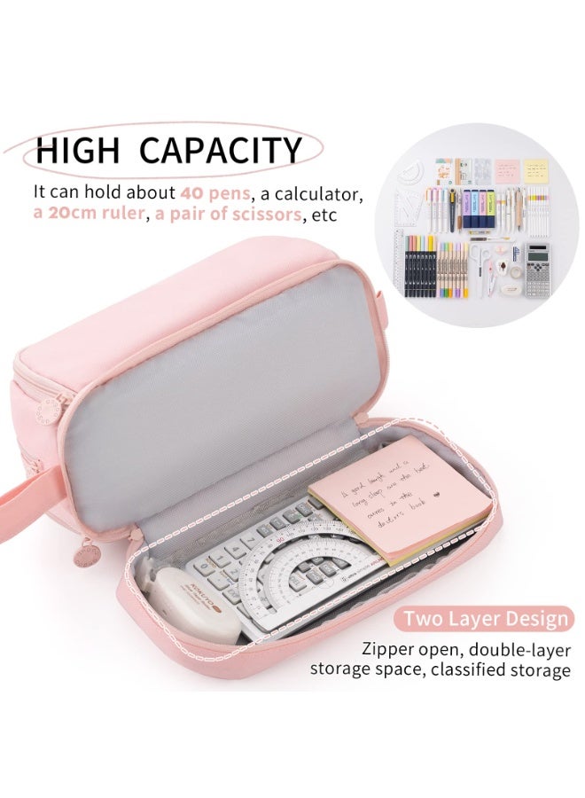 general Large Capacity Pen Pencil Case with 4 Compartments, Multi-Slot Pencil Pouch Bag - Image 3