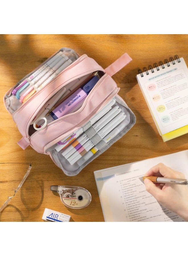 general Large Capacity Pen Pencil Case with 4 Compartments, Multi-Slot Pencil Pouch Bag - Image 4