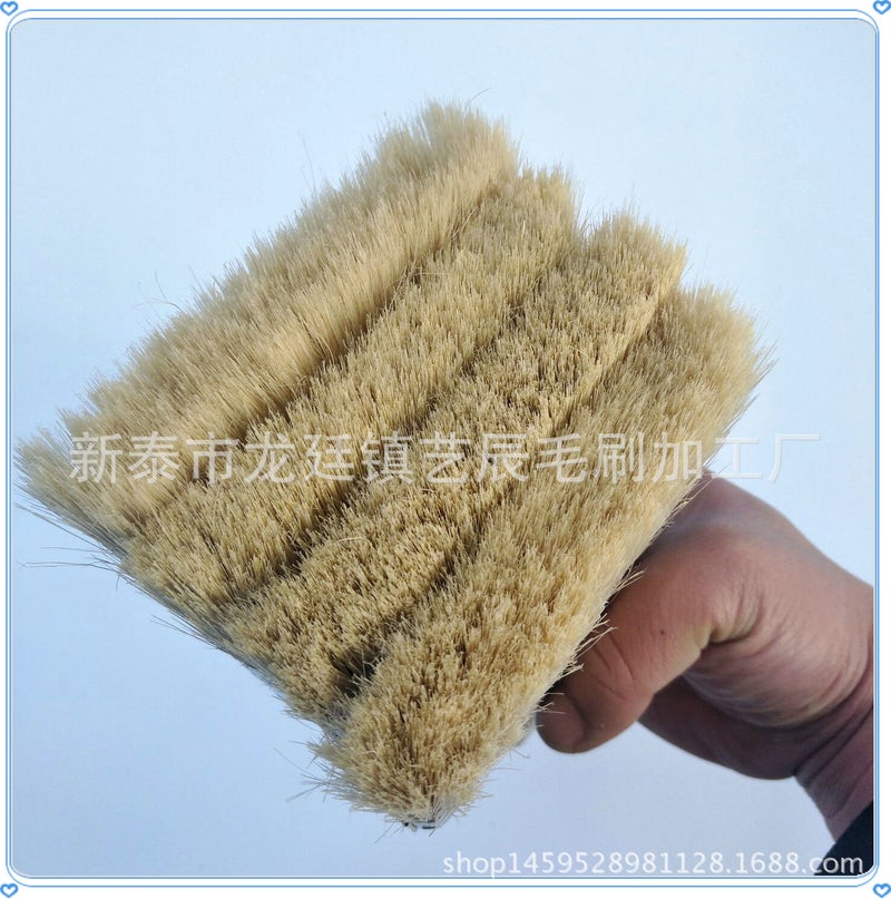 Factory Wooden Handle Paint Brush Imitation Bristle Silk Brush Marine Industrial Brush Barbecue Brush Household Small Brush - Image 4