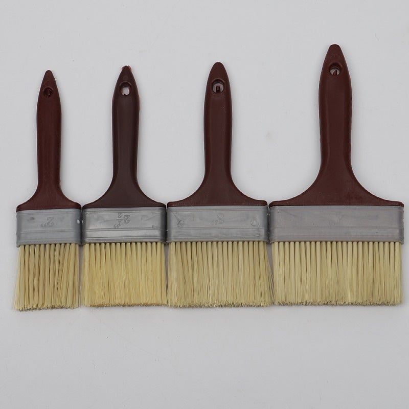 Factory Wooden Handle Paint Brush Imitation Bristle Silk Brush Marine Industrial Brush Barbecue Brush Household Small Brush - Image 5