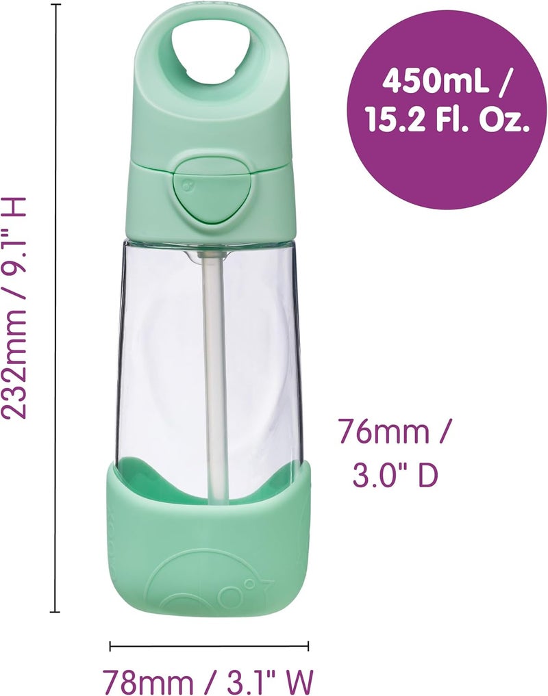b.box Tritan™ Children's Water Bottle with Easy Grip and Leakproof Lid - 450ml - Image 4