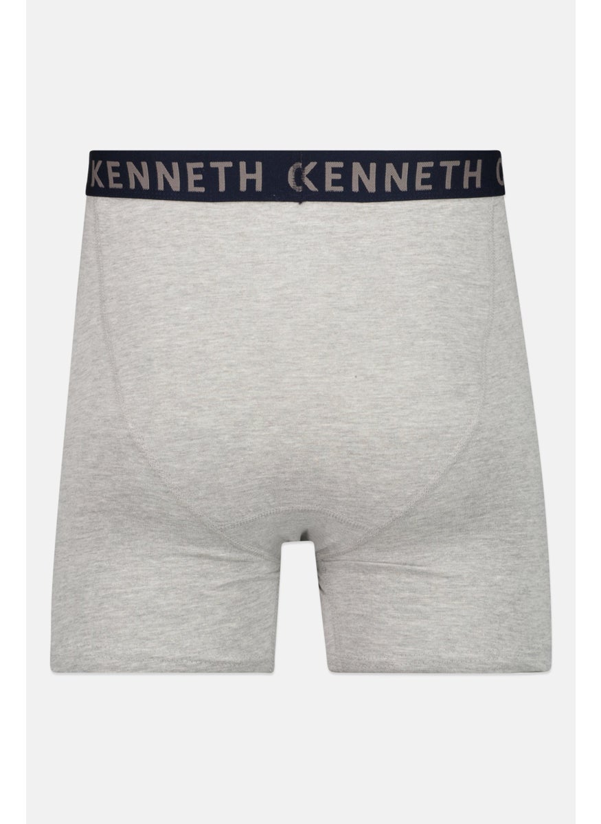 Kenneth Cole - Men 3 Pair Brand Logo Boxer Briefs, Black - Image 1