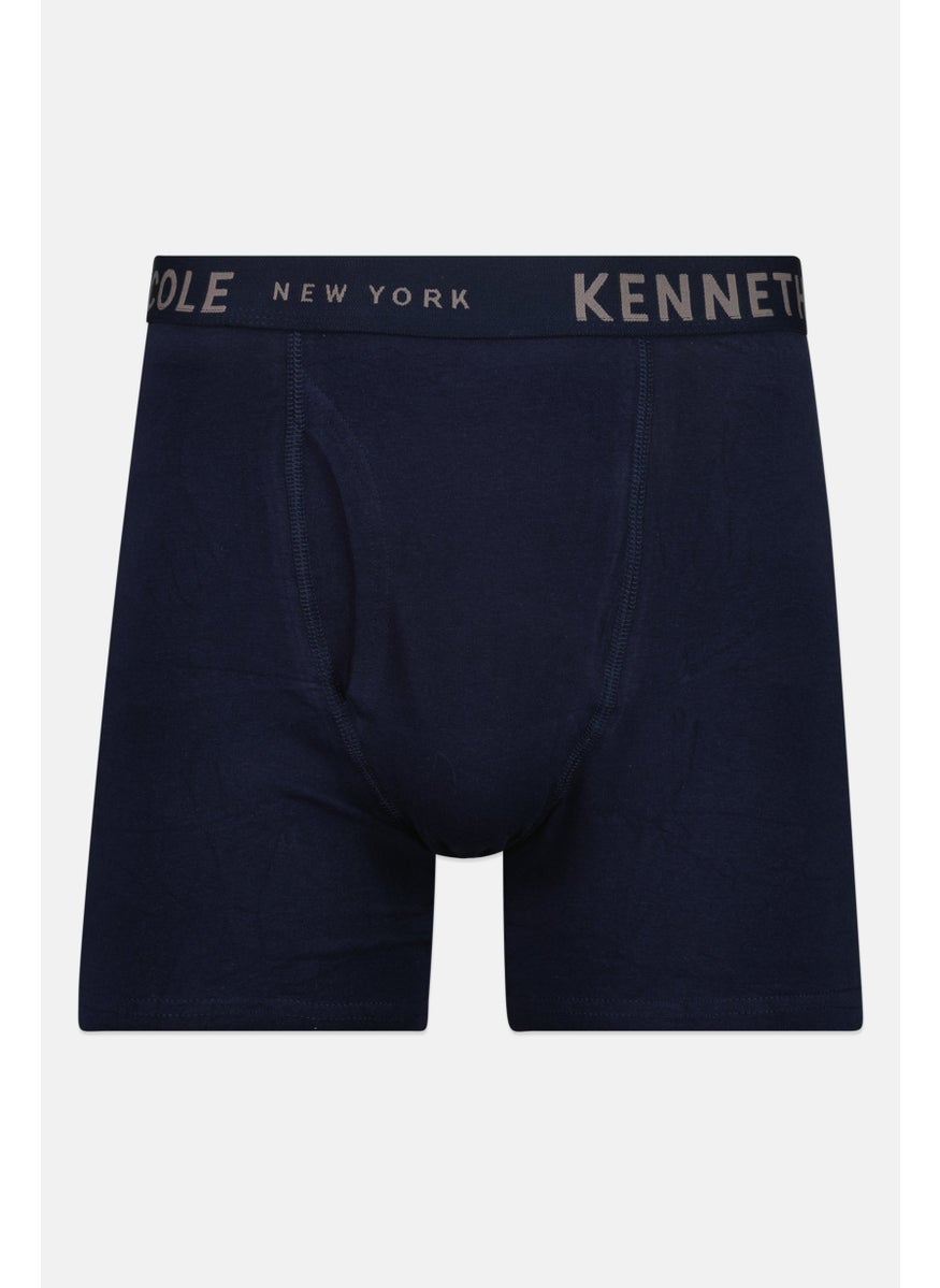 Kenneth Cole - Men 3 Pair Brand Logo Boxer Briefs, Black - Image 1