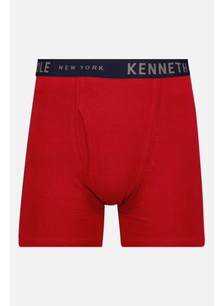 Kenneth Cole - Men 3 Pair Brand Logo Boxer Briefs, Black - Image 1